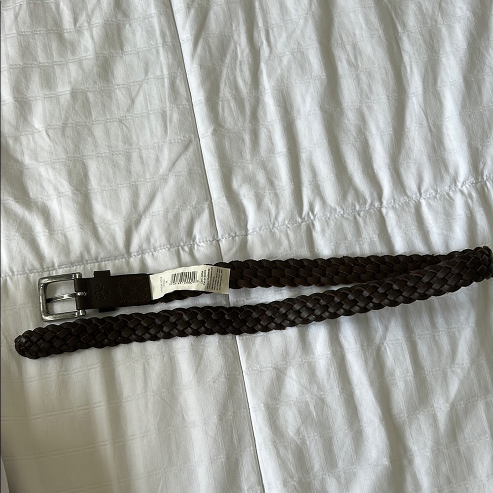 GAP Braided Leather Belt - Brown